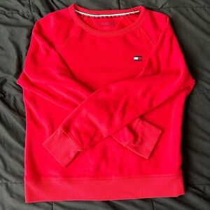Red Tommy Hilfiger Crewneck